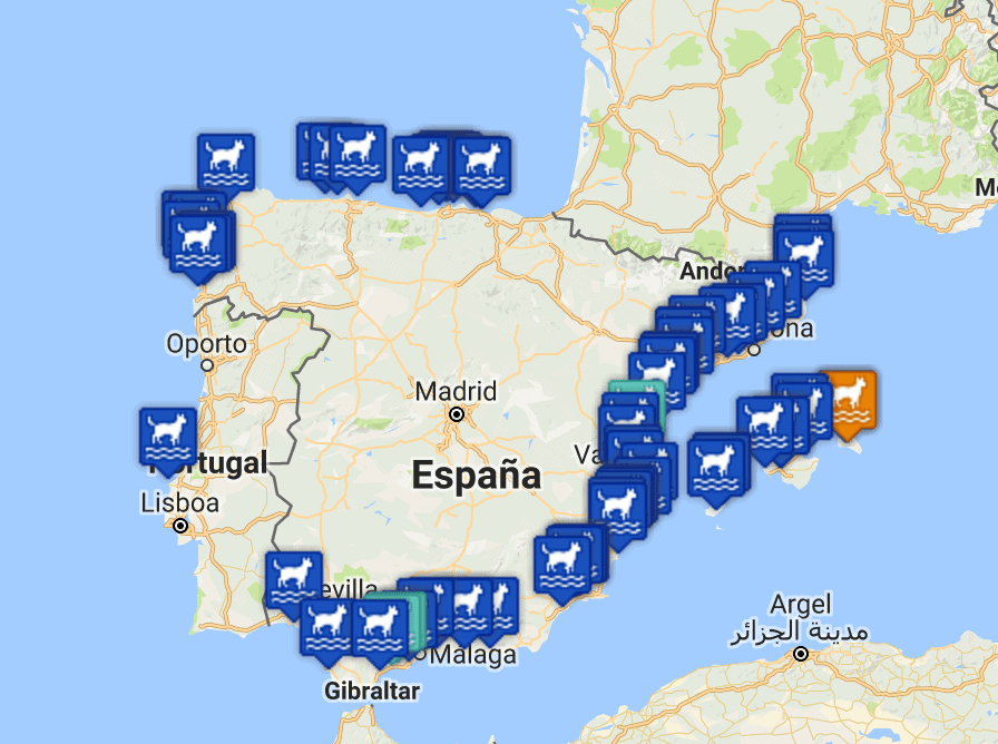 De vacaciones con tu perro 2 mapa playas perros