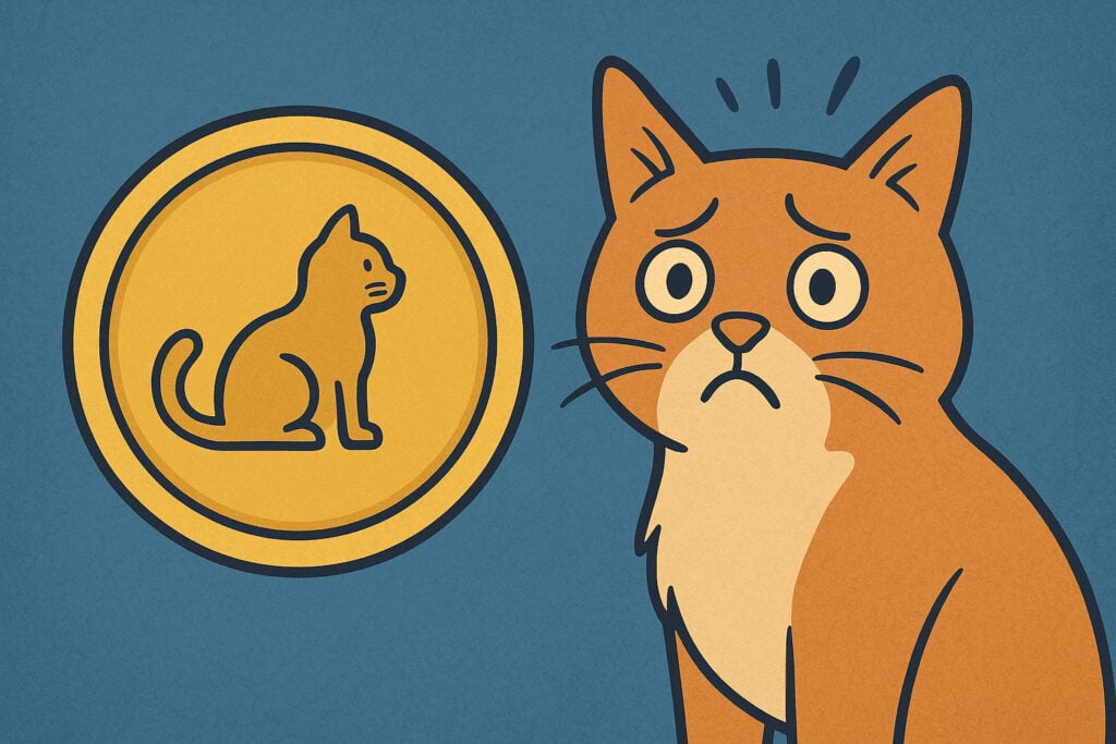 Gató se tragó moneda